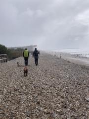 Shnigle (and rain!) between East Wittering and Bracklesham